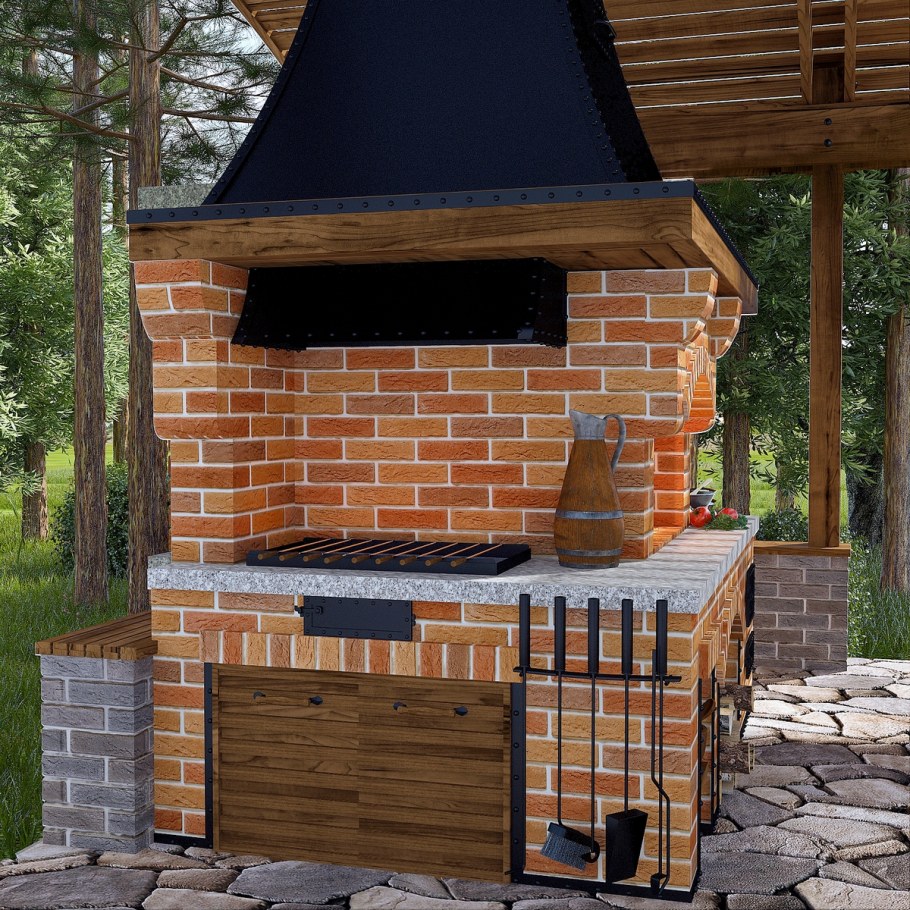 Комплекс барбекю мангальная зона