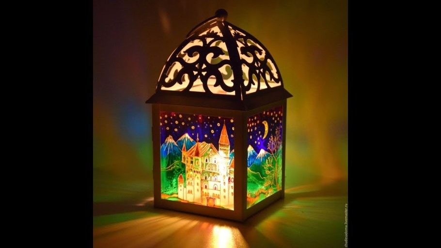 Фонарик витраж