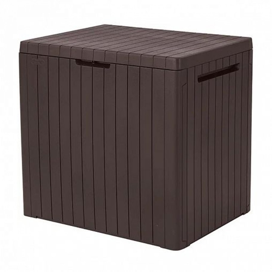 Садовый ящик Keter City Box 57.8x44x55 см 113 л коричневый