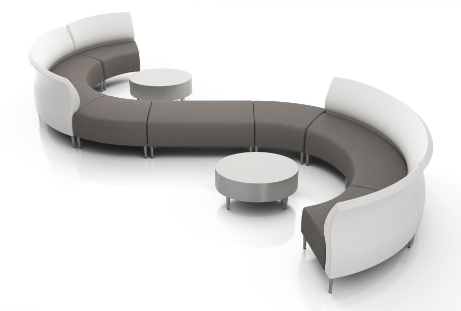 Круглые диваны для фойе