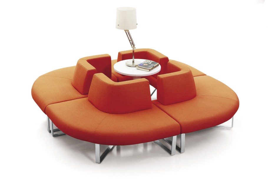 Полукруглый офисный диван