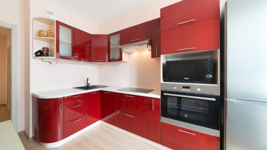 Кухня с радиусными фасадами