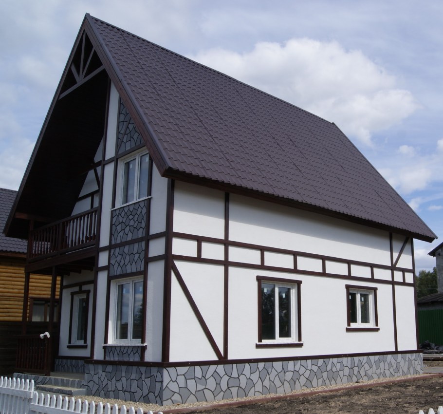 Фасад ОСП фахверк