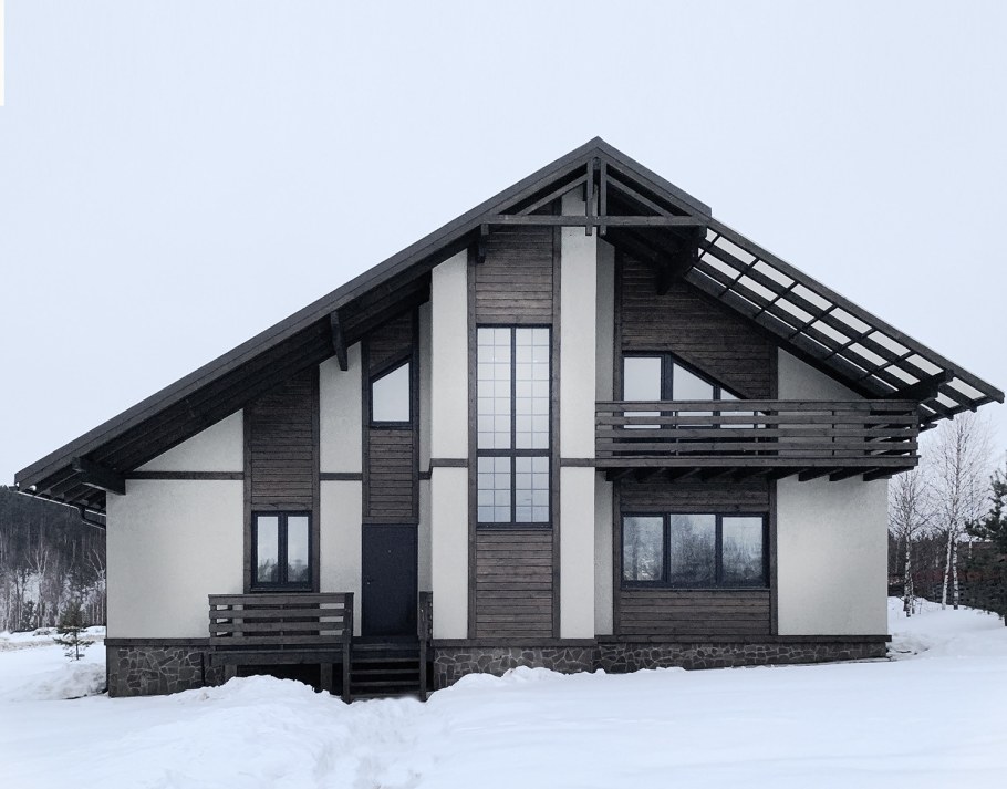 Фасад ОСП фахверк