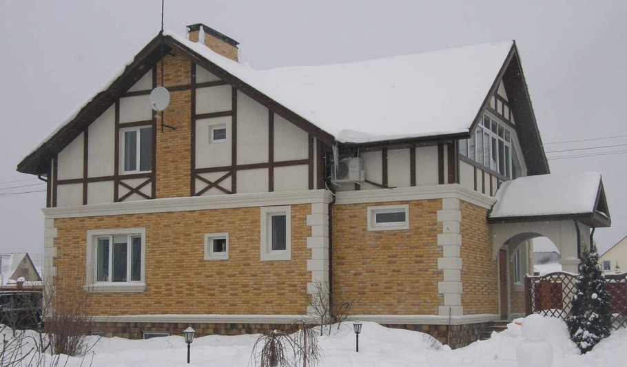 Фиброцементный сайдинг фахверк