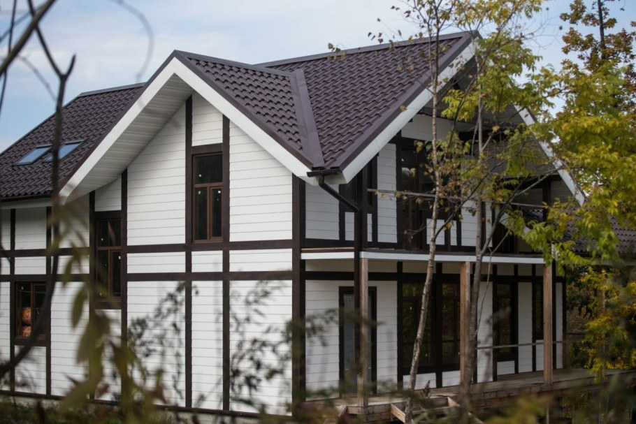 Фасад ОСП фахверк