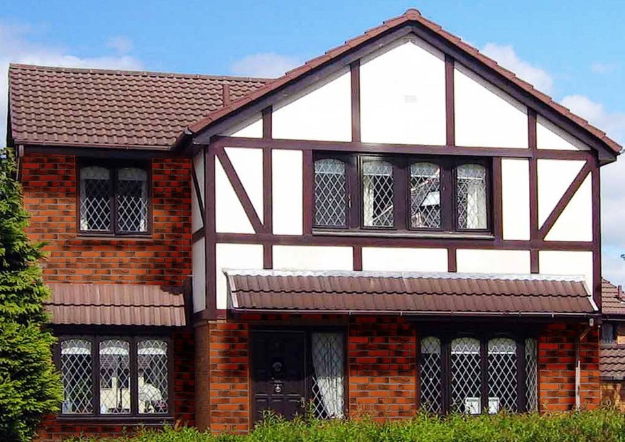 Фасад из ЦСП тамак фахверк