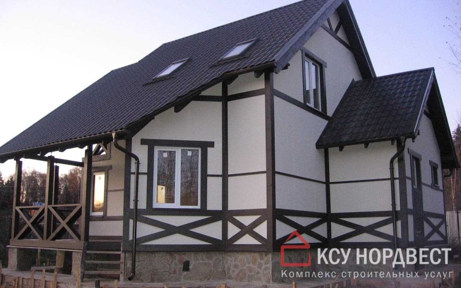 ОСБ фасад фахверк