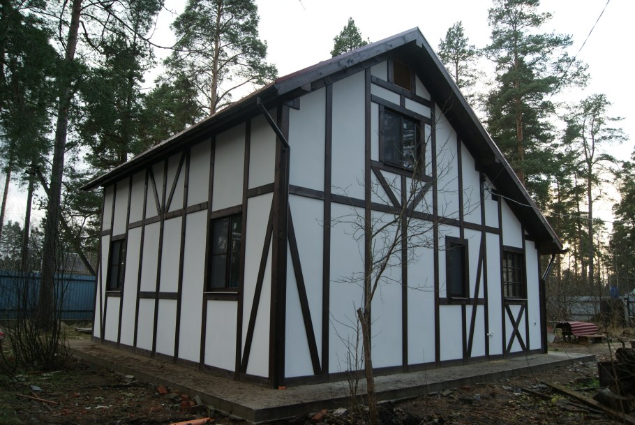 Фасад ОСП фахверк