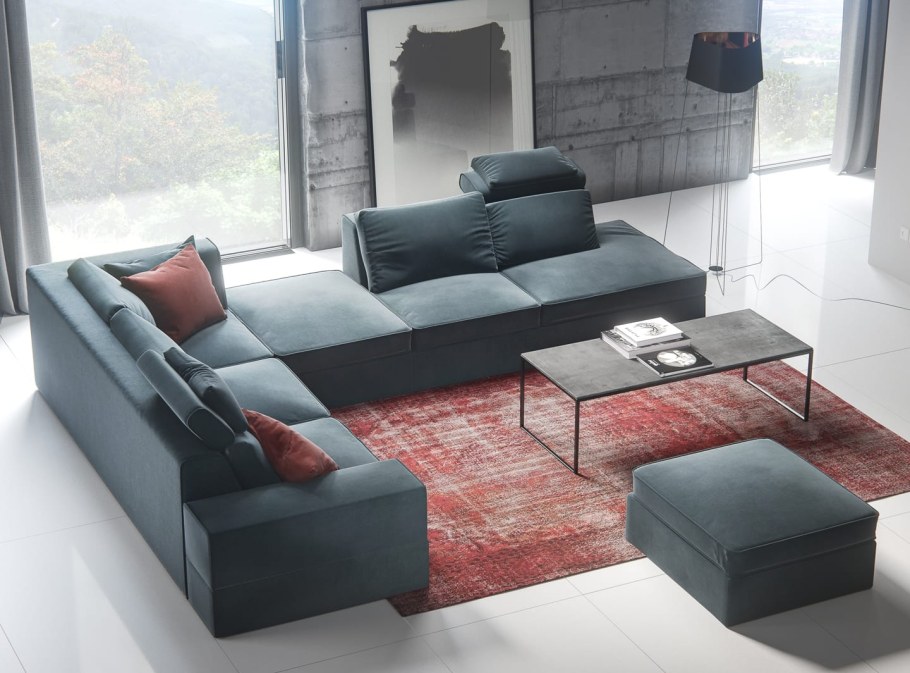 Бескаркасный модульный диван