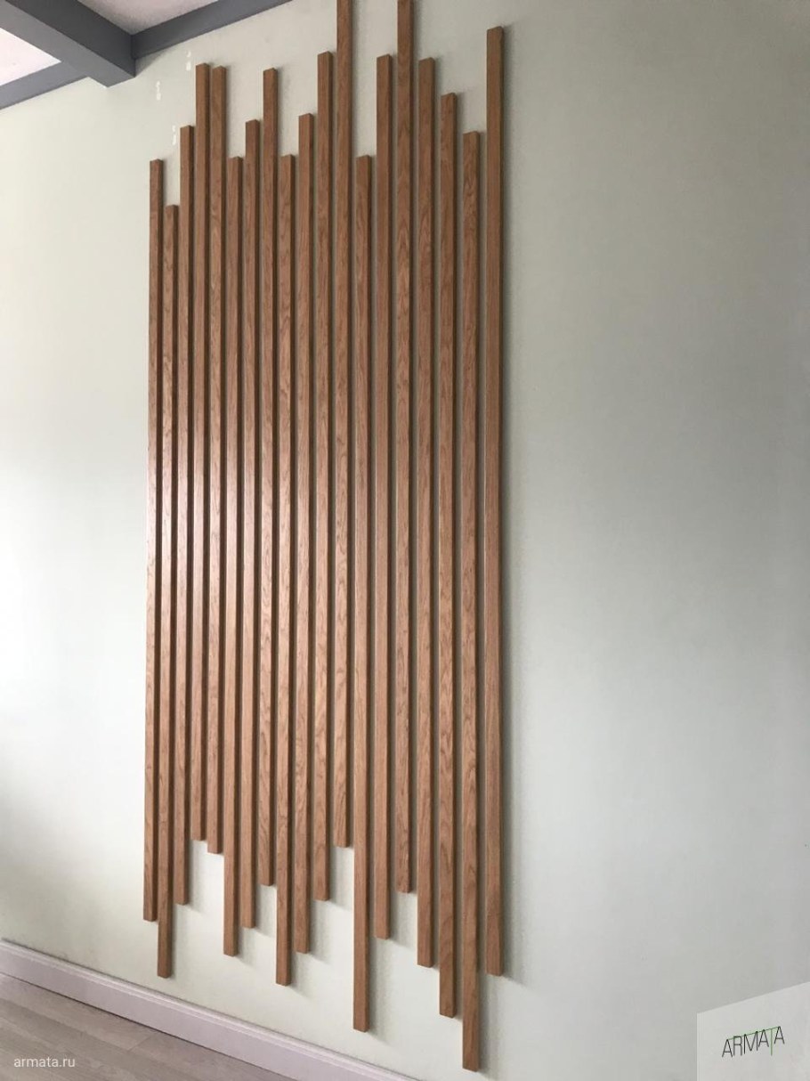 Панно из деревянных реек