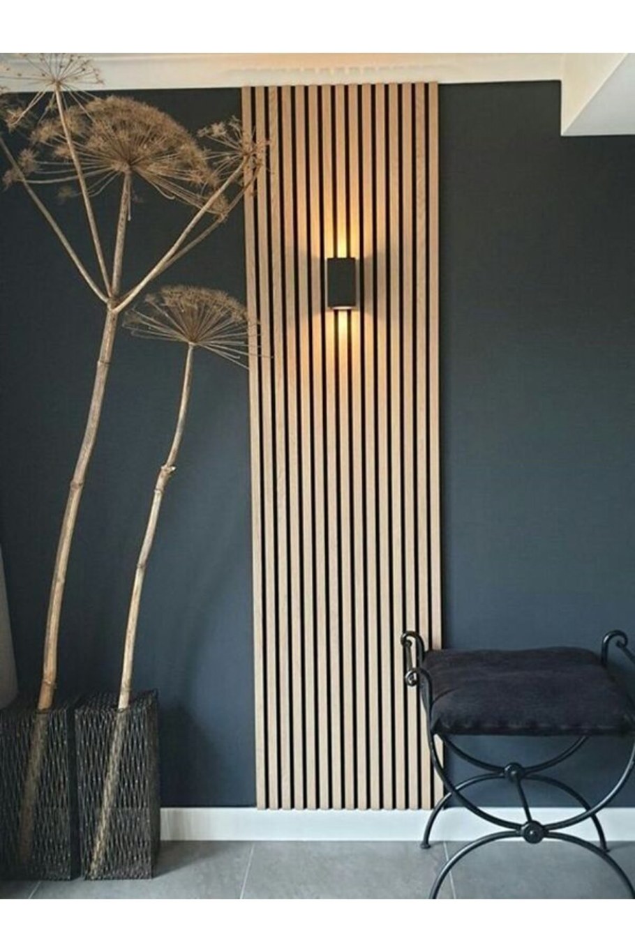 Декор из деревянных реек на стену