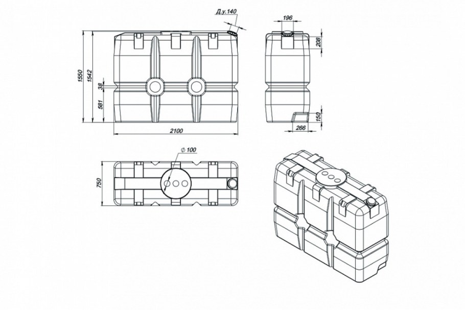 Контейнерная площадка КПНС-3 чертеж