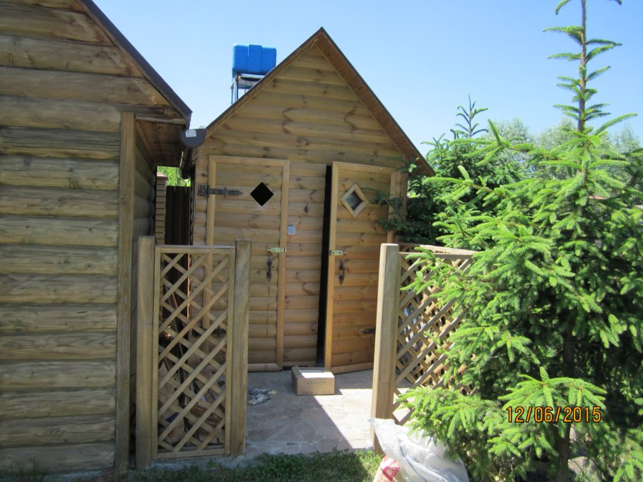 Летний душ с туалетом