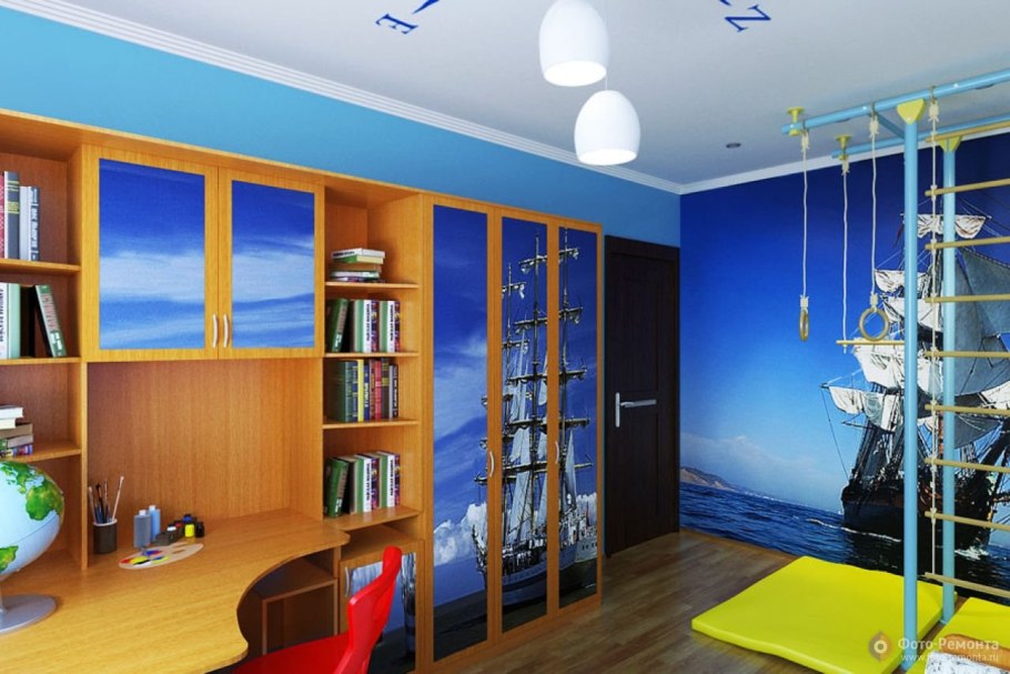 Интерьер детской комнаты для мальчика