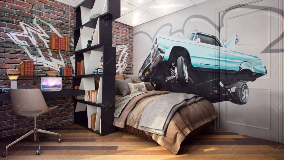 Комната подростка в стиле лофт