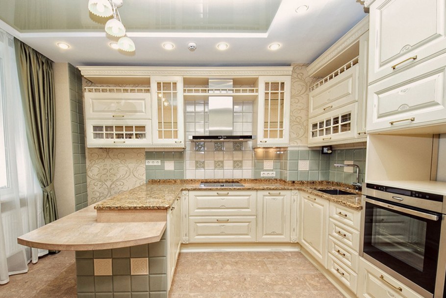 П образные кухни