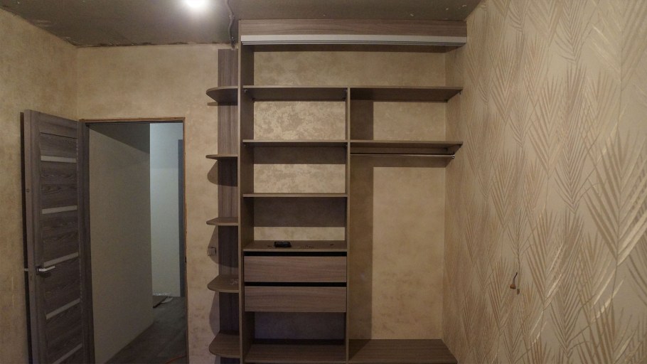 Шкаф купе без задней стенки