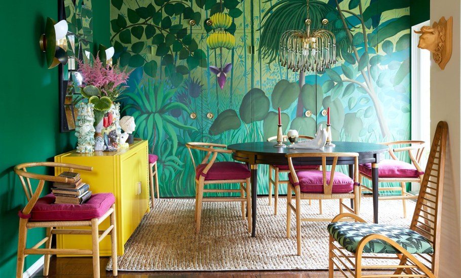 Интерьер яркий пестрый