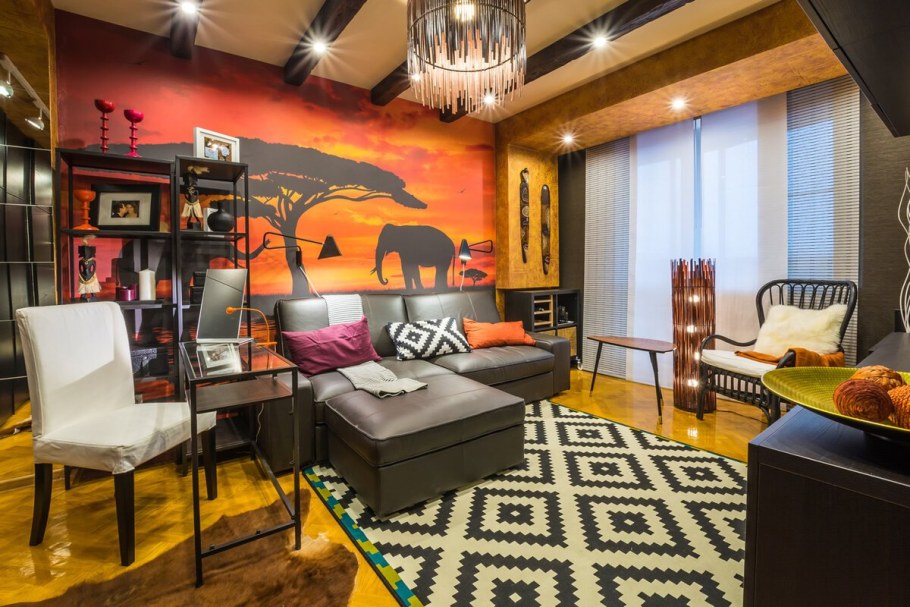 Африканский стиль в интерьере