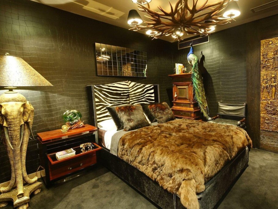 Спальня в африканском стиле