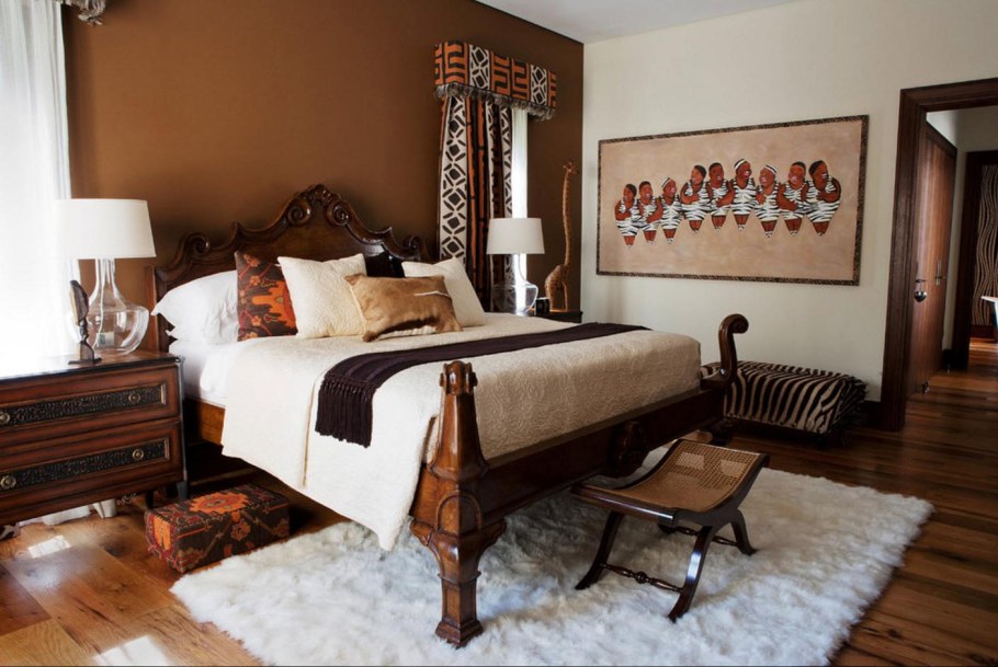 Спальня в африканском стиле