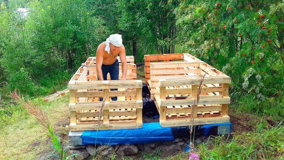 Постройки из поддонов