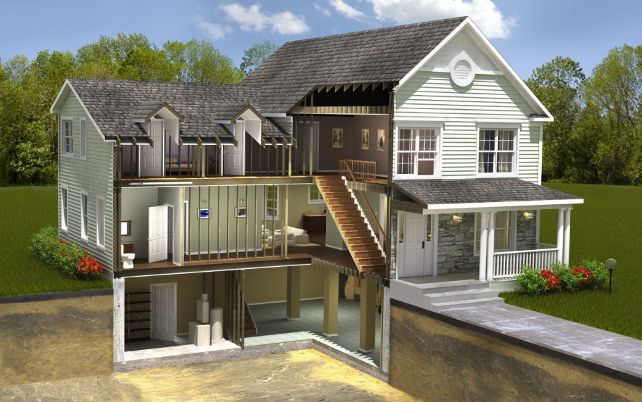 Дом с подвалом