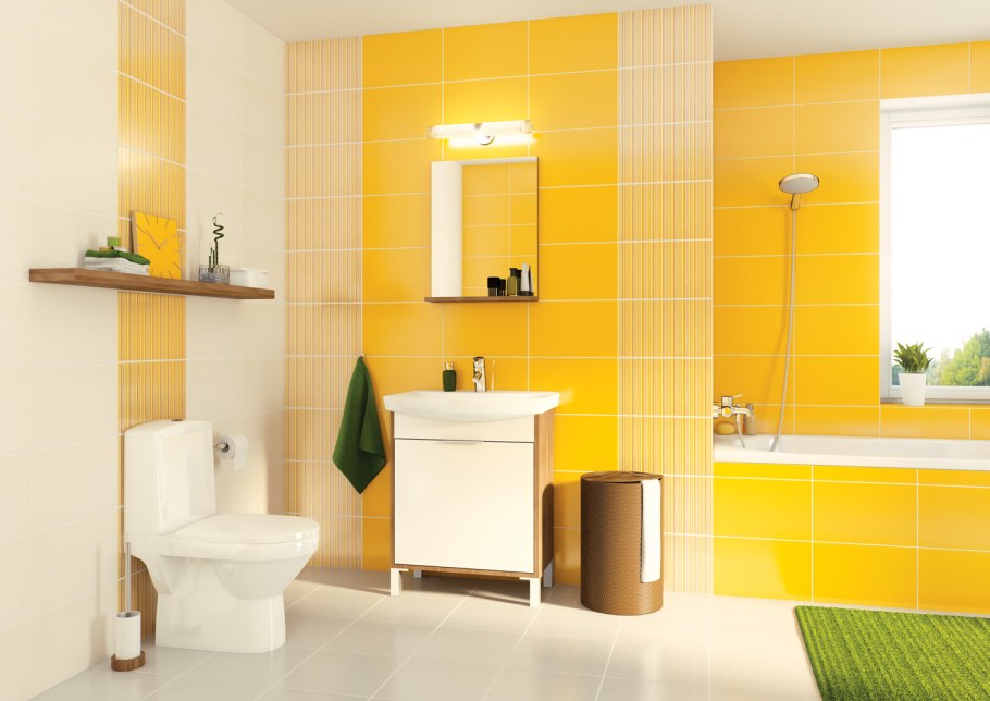 Желтая плитка