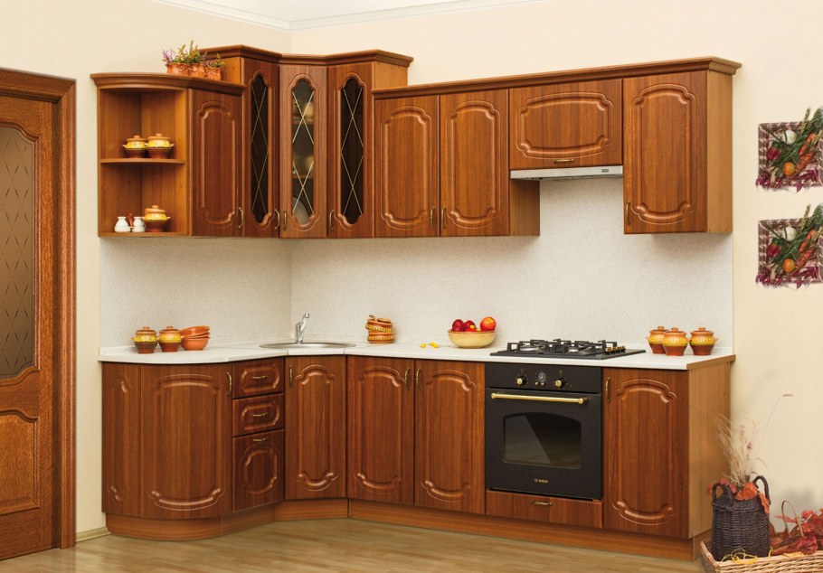 Кухня Бостон эмаль шпон