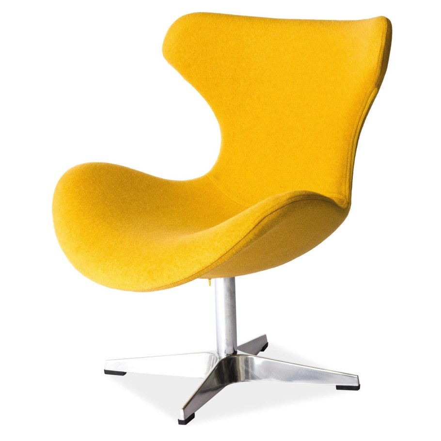 Кресло Egg Chair желтое
