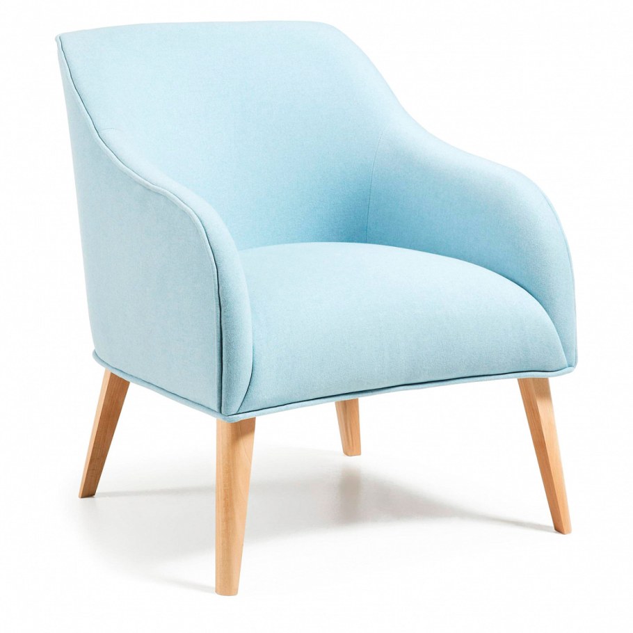 Голубое дизайнерское кресло