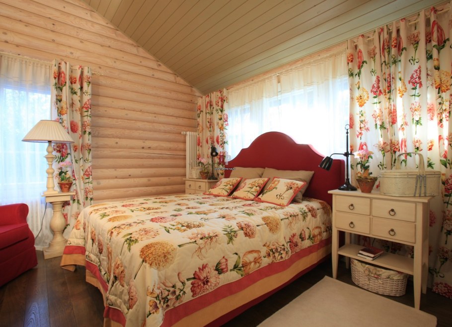 Шторы в столовую в стиле Прованс