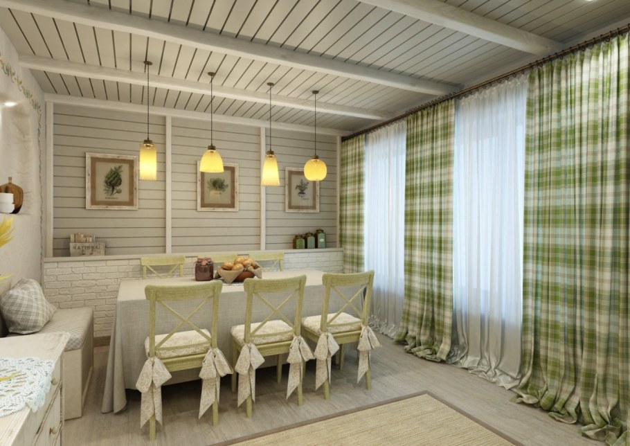 Вагонка в стиле Прованс в интерьере