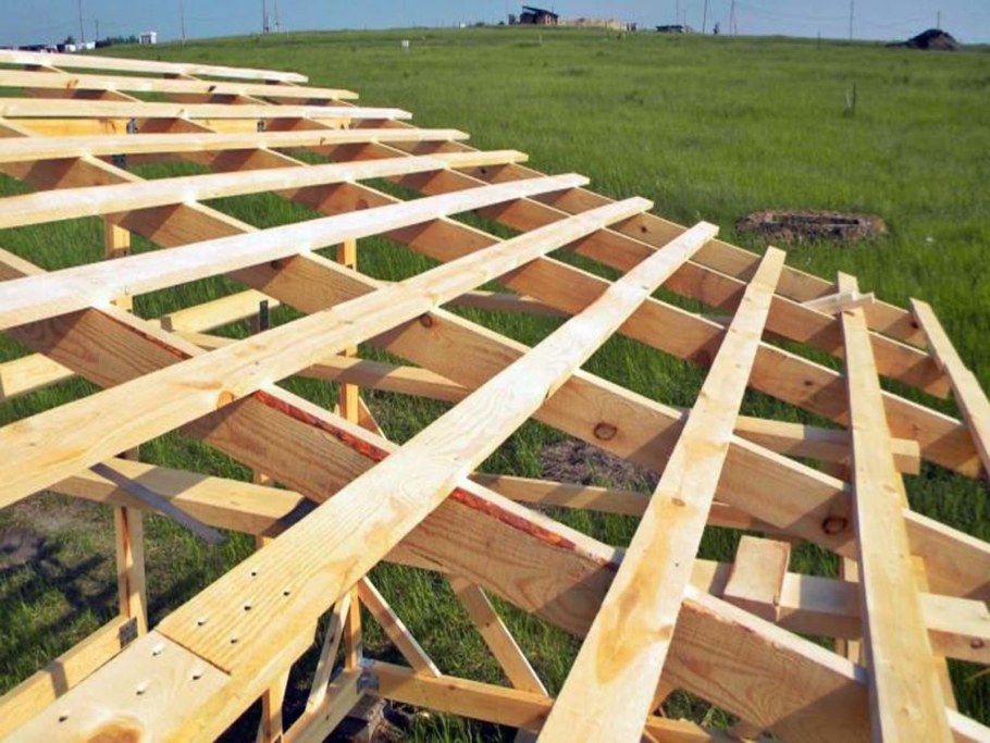 Стропильная система из доски 50х100