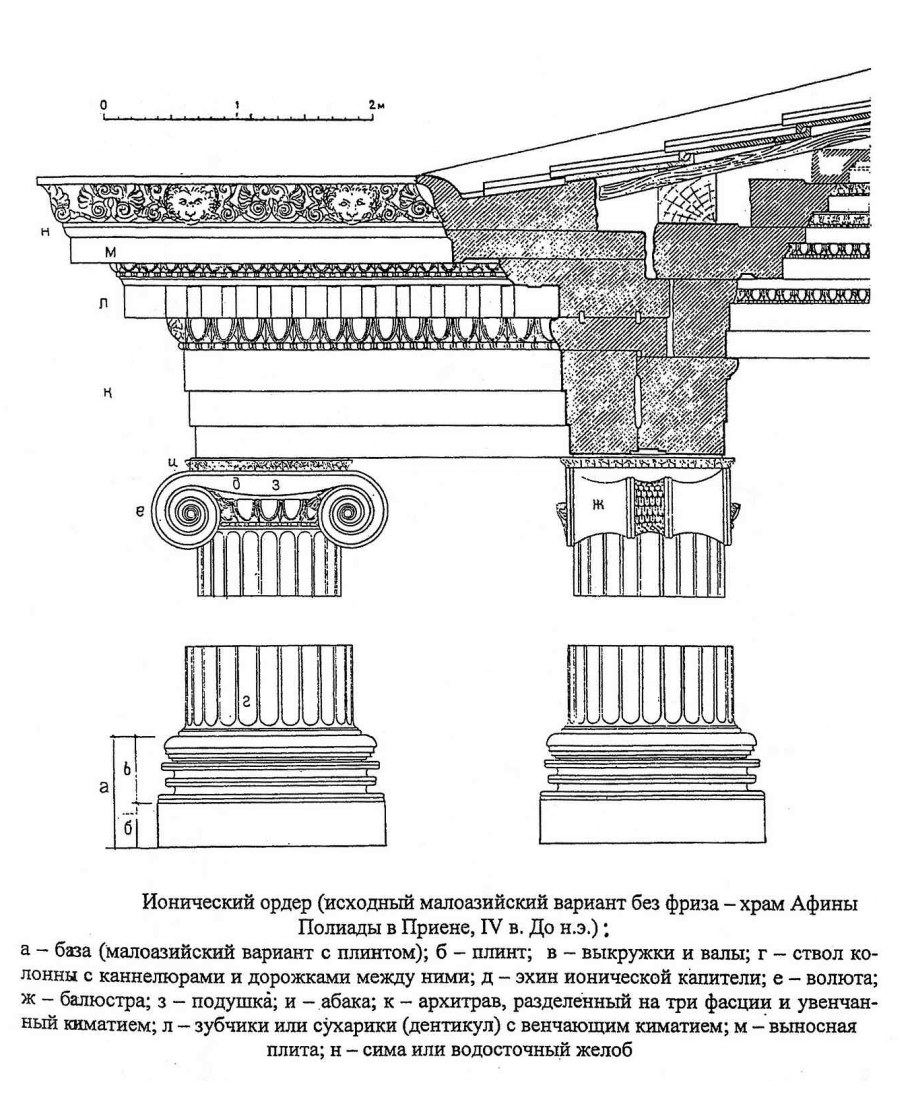 Капители дорические Ионические коринфские