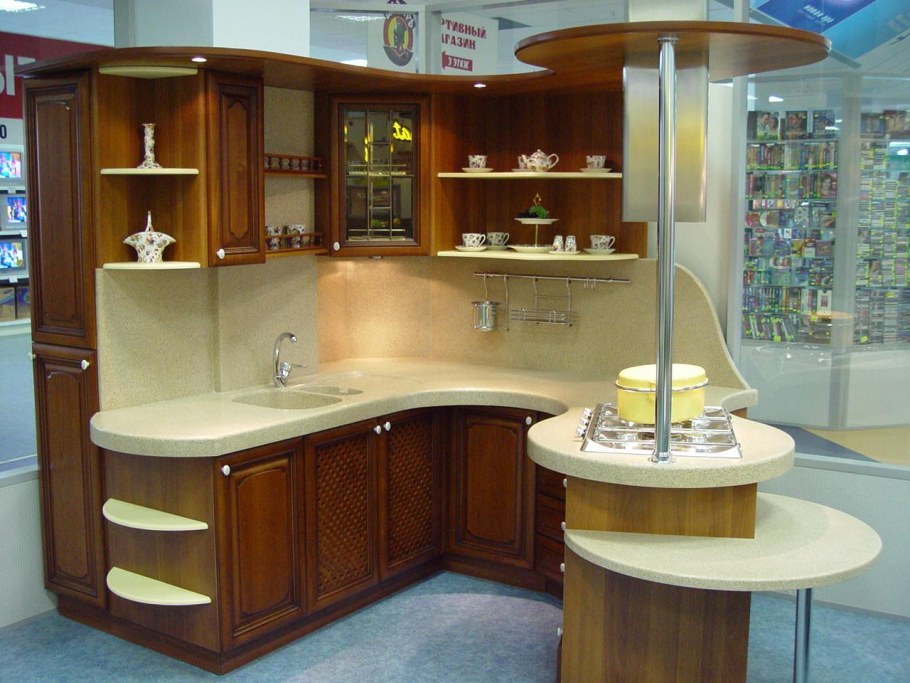 Желтый кухонный гарнитур