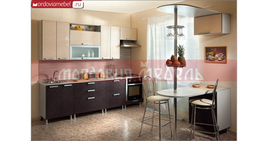 Кухняс барнрй стойкой .