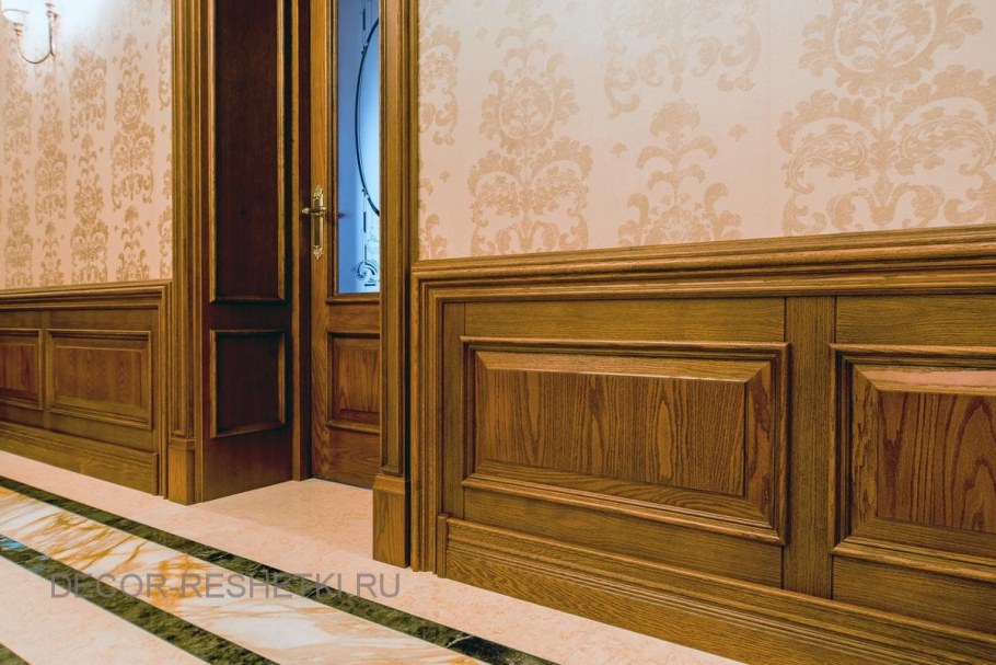 Отделка деревянными панелями