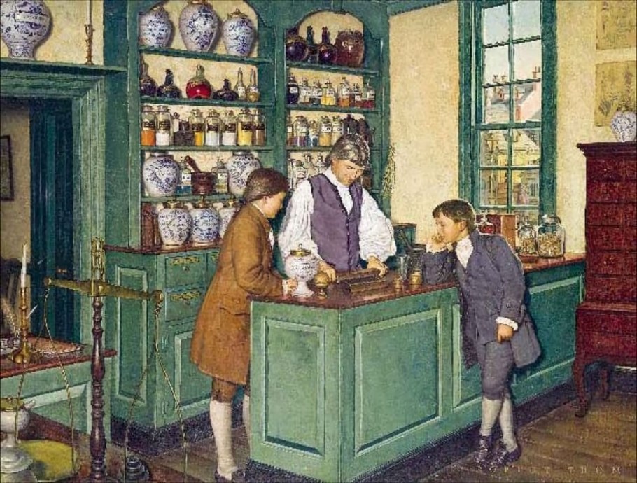 Аптекарь 18 века Россия