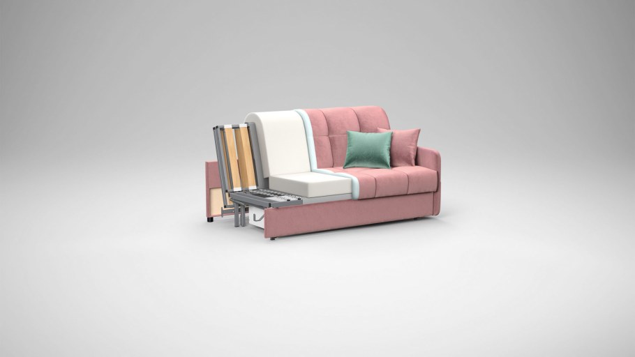 Диван прямой аккордеон Moon 120