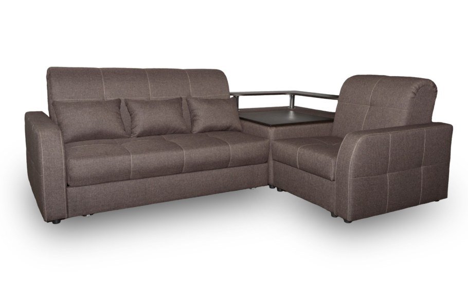 Угловой диван со столешницей