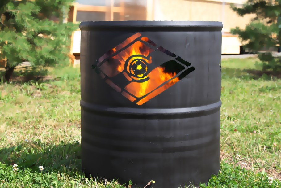 Кострище для дачи из бочки