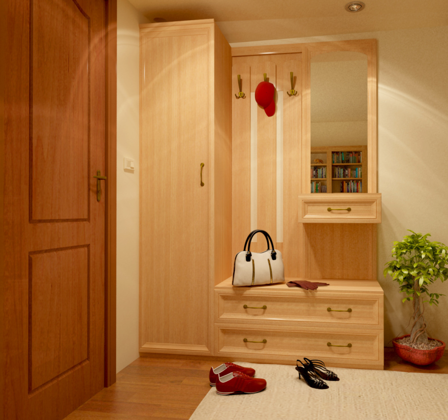 Угловой шкаф-купе в прихожую