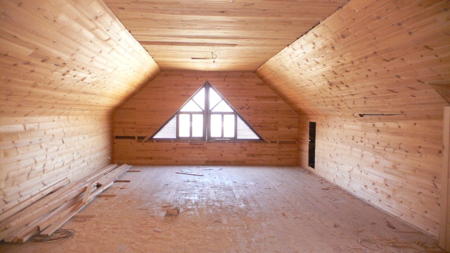 Мансардный этаж имитация бруса