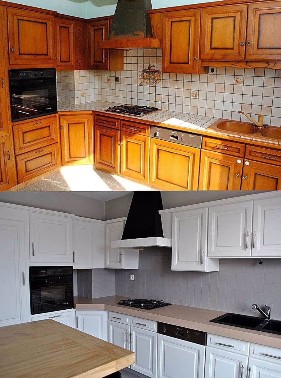 Перекрасили кухонный гарнитур