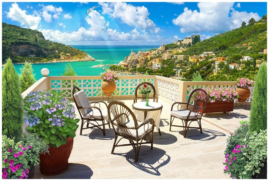 Вид на море с балкона