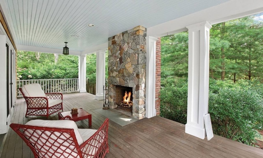 Цвет стен на веранде