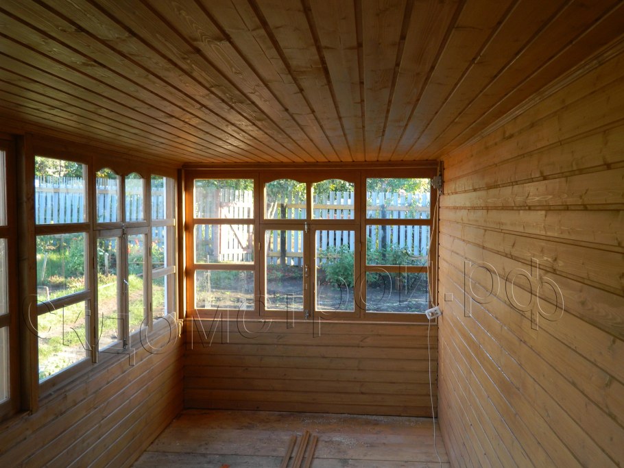 Планкен кирпичная веранда