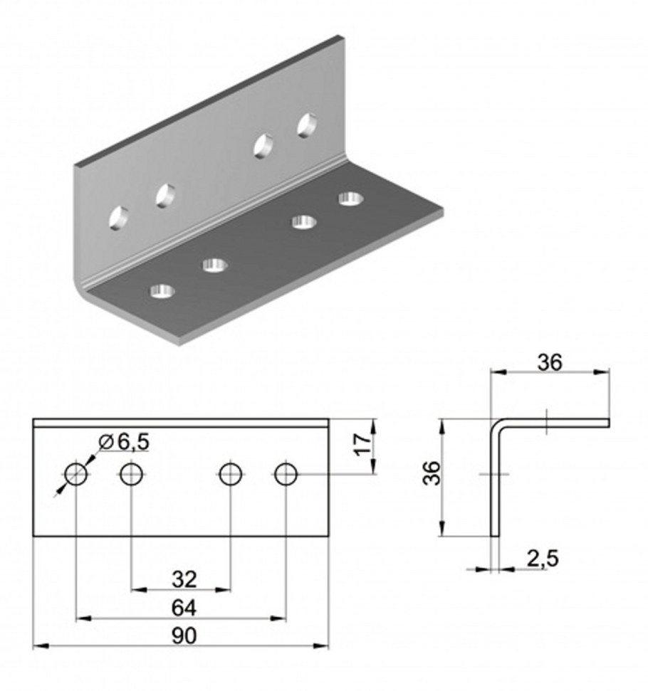 Уголок металлический уг-75 чертеж